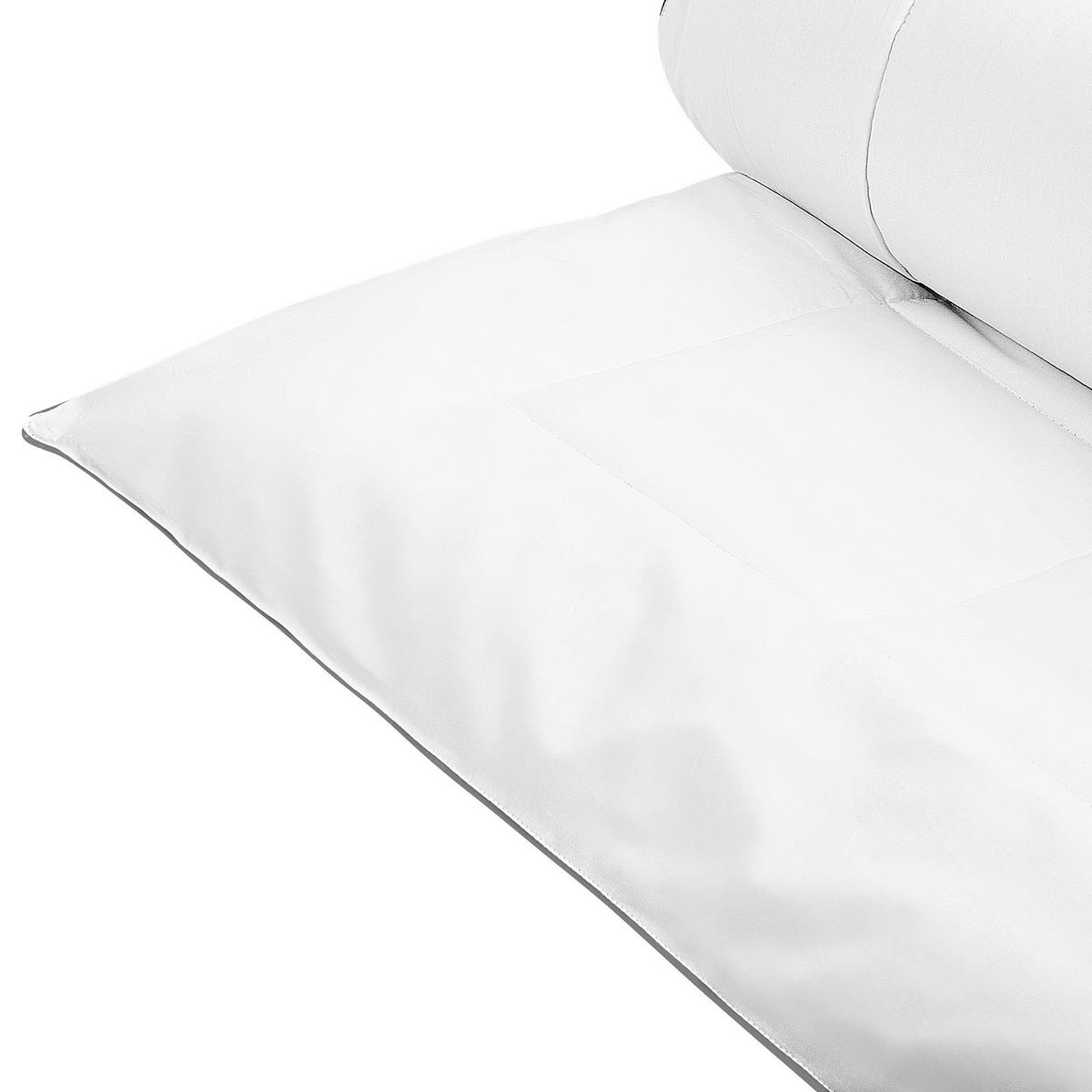 BETTDECKE Mikrofaser Mittelwarm 135/200 cm Howerla - Weiß, Textil (200/135cm) - Beliani
