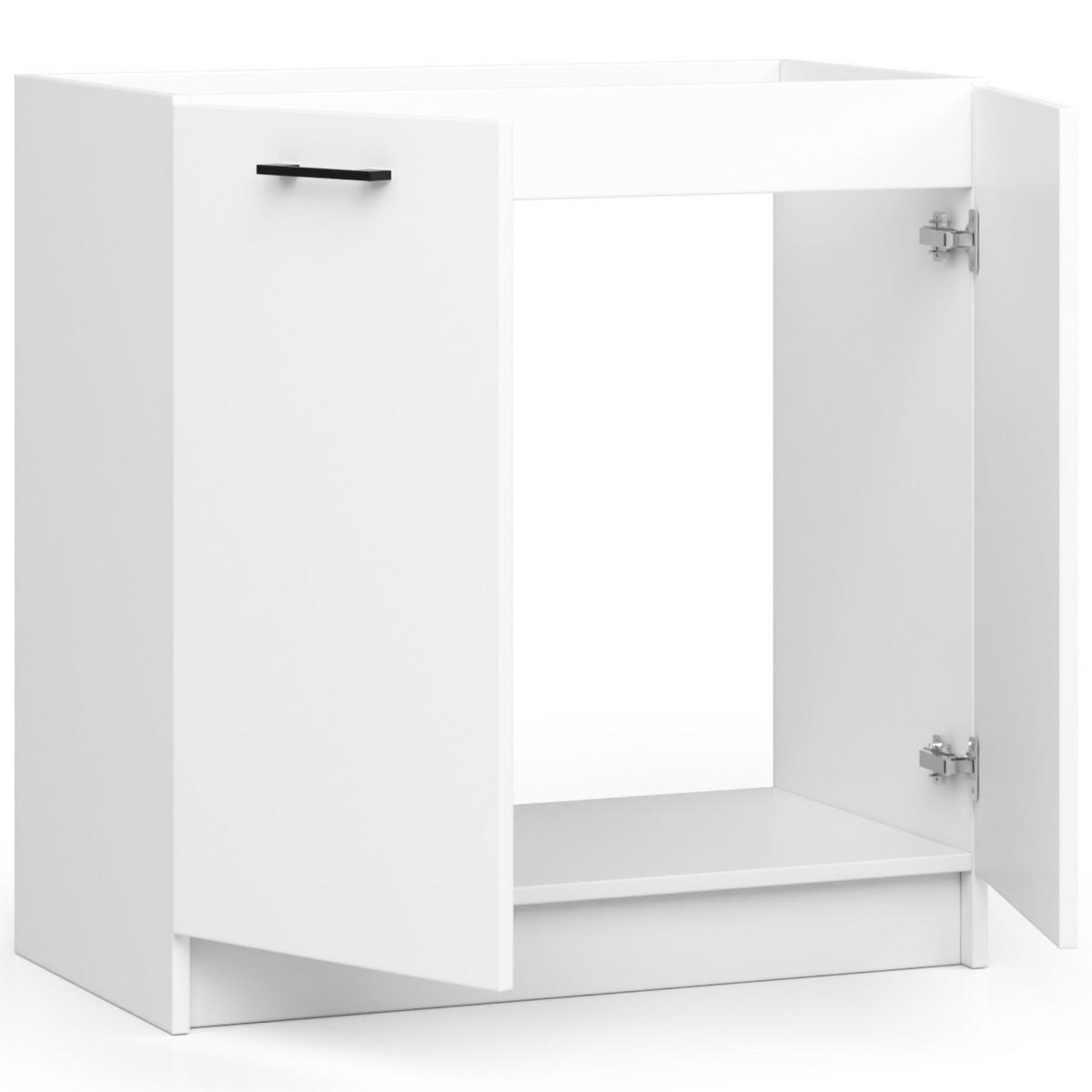 UNTERSCHRANK Weiß 82/80/46 - Weiß, Holzwerkstoff (80/82/46cm) - RAUMHIRSCH FURNITURE