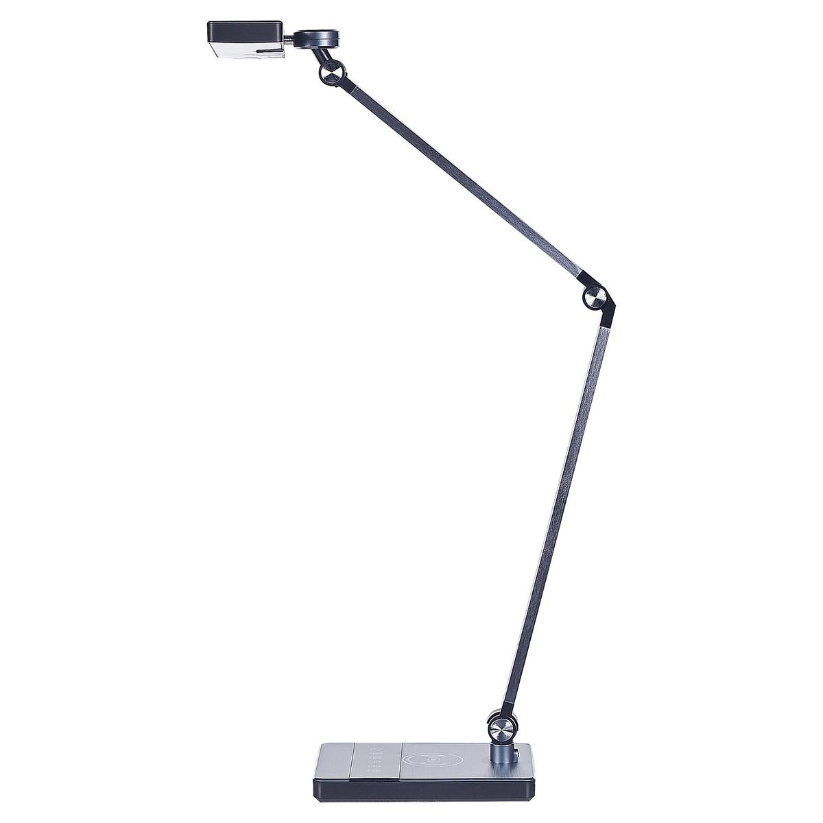 SCHREIBTISCHLAMPE Lacerta 19/28/73 cm - Schwarz, Metall (19/28/73cm) - Beliani