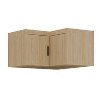 AUFSATZSCHRANK Storicos Geölte Eiche 97,8/55/97,8 cm - Modern, ideal für Ecken - Eichefarben, Holzwerkstoff/Kunststoff (97.8/55/97.8cm) - AX Living