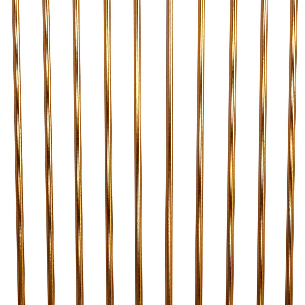 BARSTÜHLEN 2er-Set Gold Pensacola - Goldfarben/Schwarz, Metall (49/99/49cm) - Beliani