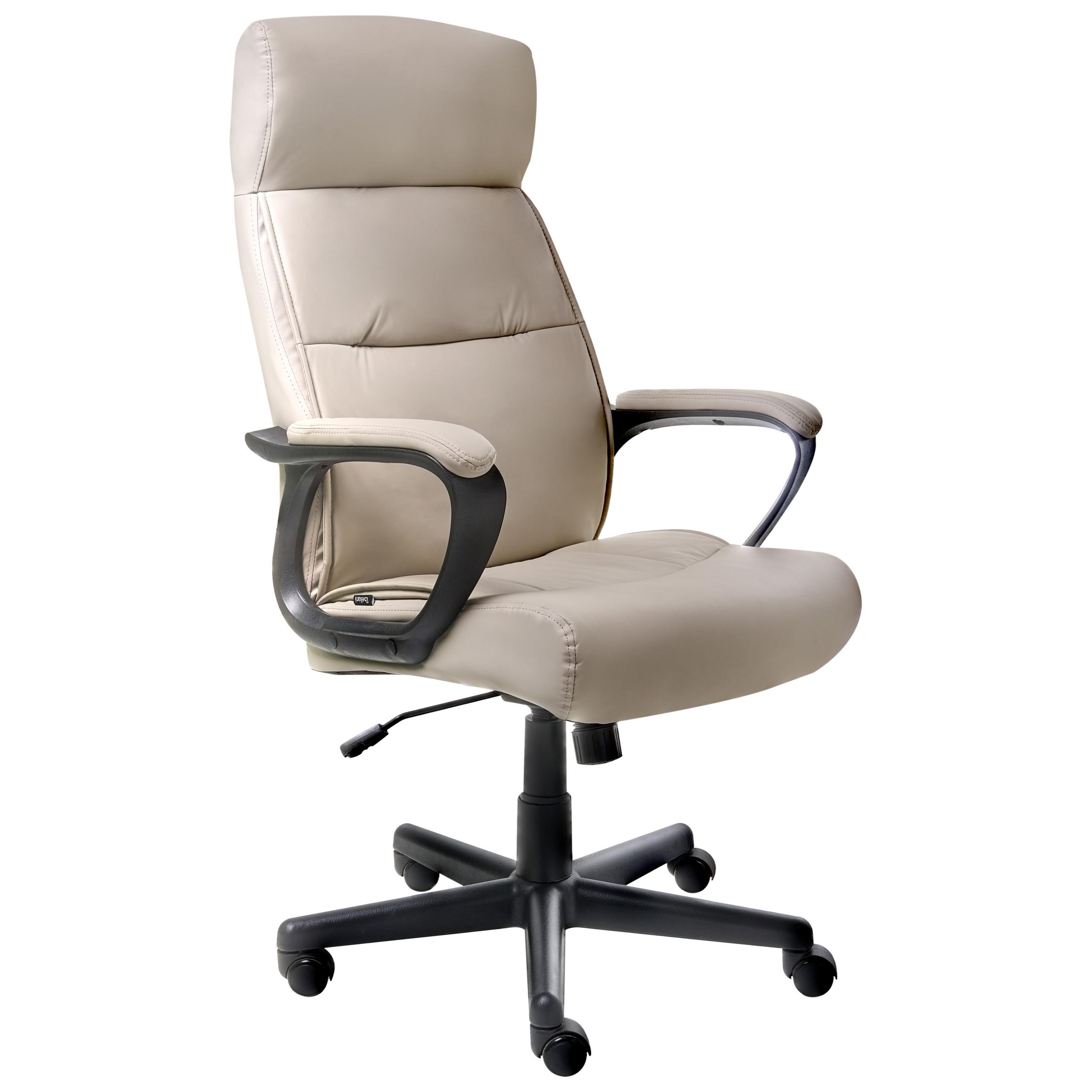 CHEFSESSEL Beige Guru - Beige/Schwarz, Kunststoff (65/114/73cm) - Beliani