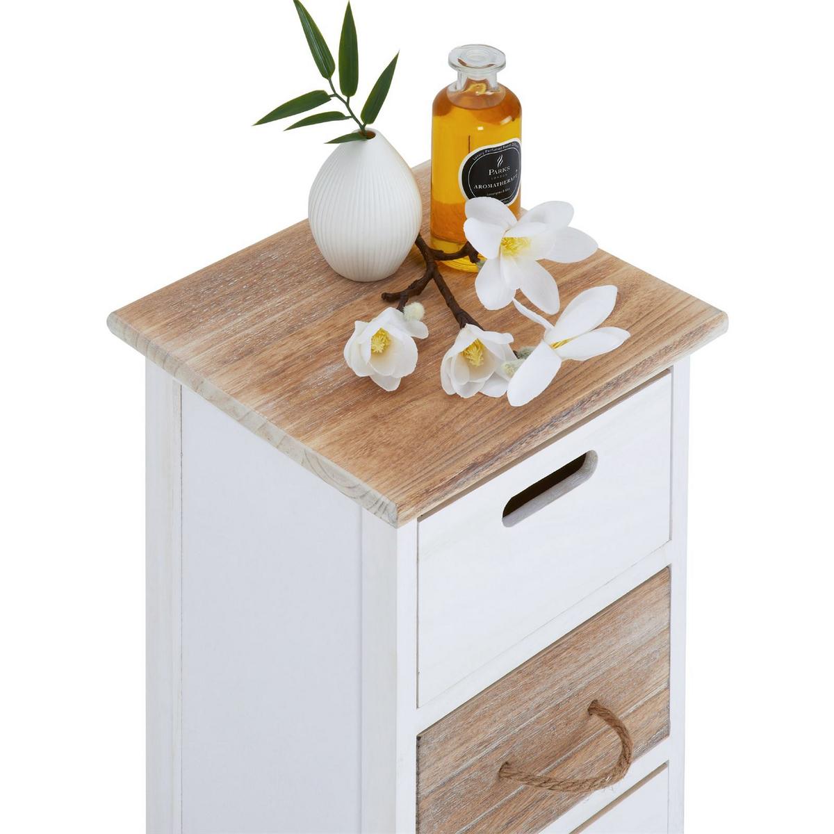 SCHUBLADENREGAL SALVA weiß - Weiß, Holz (29/50/27cm) - CARO-Möbel