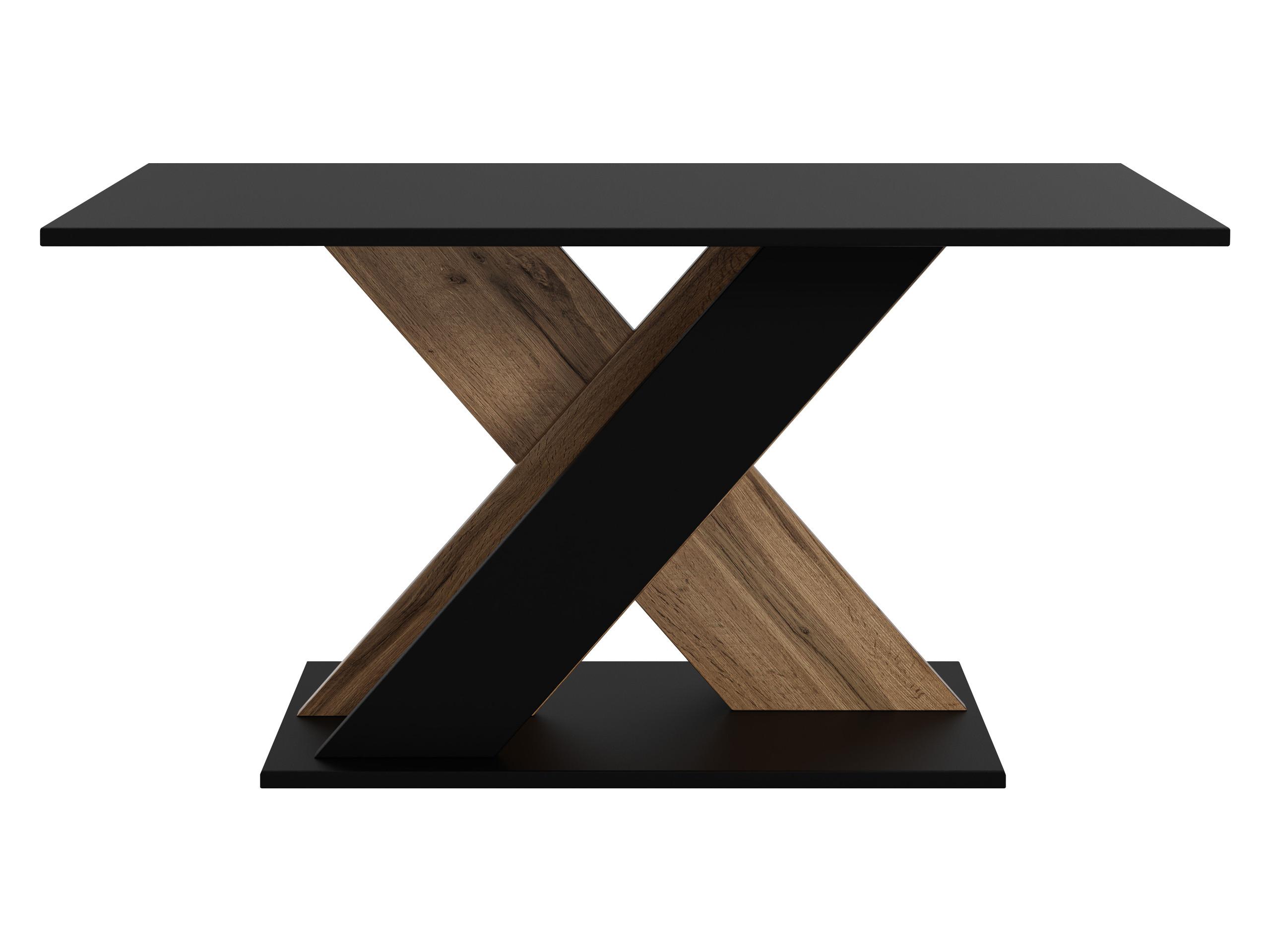 COUCHTISCH Toxx - Eiche Wotan/Schwarz, Holzwerkstoff (60/110/55cm) - MIRJAN24