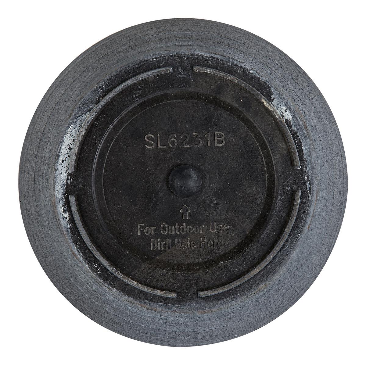 BLUMENTOPF grau rund 43/43/49 cm Katalima - Grau, Stein (49cm) - Beliani