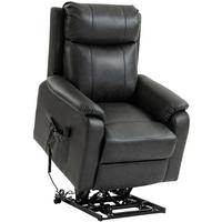 RELAXSESSEL Kunstleder Schaumstoff Schwarz - Schwarz, Kunststoff (87/105/96cm) - HOMCOM