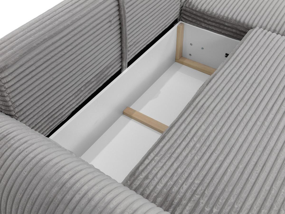 ECKSOFA Bello, Seite: Links - Schwarz/Naturfarben, Holz/Kunststoff (267/177cm) - MIRJAN24
