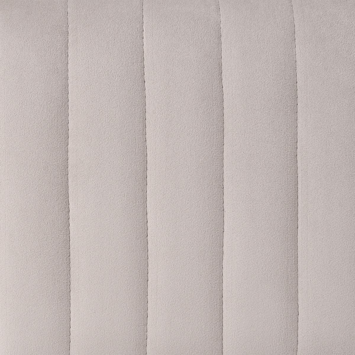 POLSTERBANK Samtstoff Taupe Utah - Taupe, Textil/Metall (91/43/47cm) - Beliani