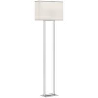 STEHLAMPE Metall Leinen Weiß - Weiß, Metall (45/15/150cm) - HOMCOM