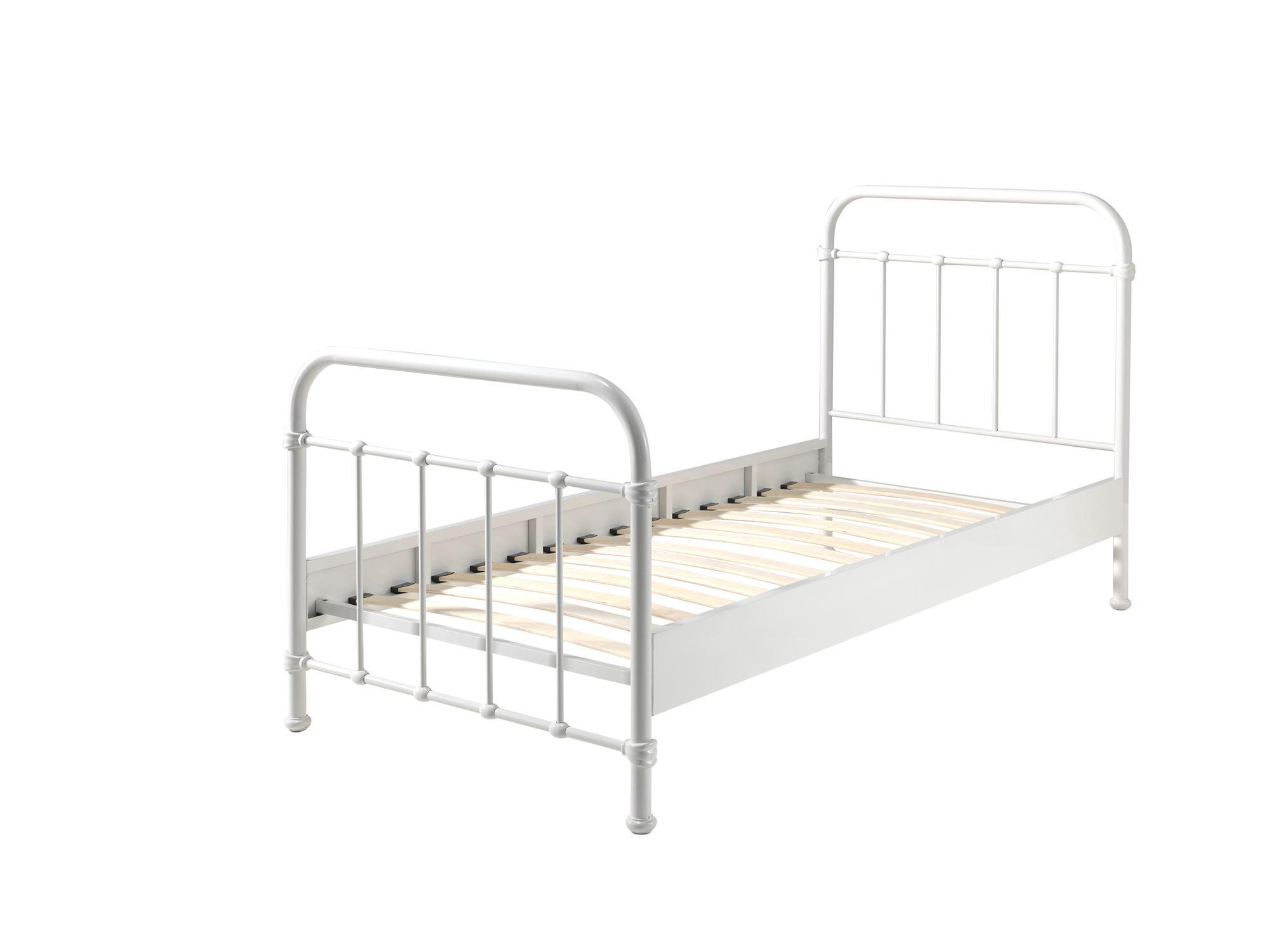 METALLBETT Karlyn 210x111x98 aus Metall in Weiß - Weiß, Metall (90/200cm) - 58aufmkessel