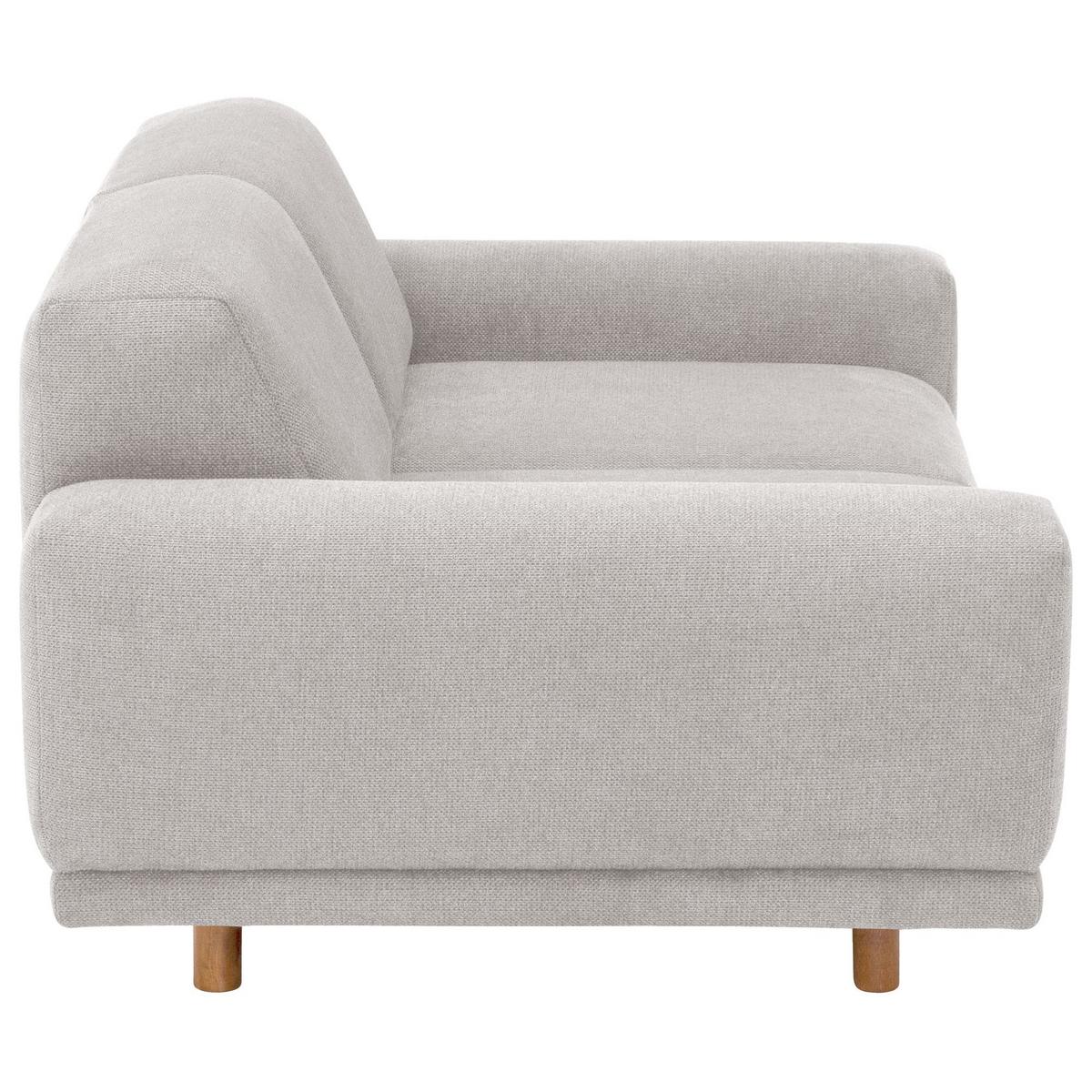 SOFA 2-Sitzer Kattryna Flachgewebe silber - Silberfarben, Kunststoff (162/70/92cm) - 58aufmkessel