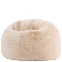 KINDERSITZSACK Kingston Kaninchenkunstfell - Beige, Textil (80/45/80cm) - icon
