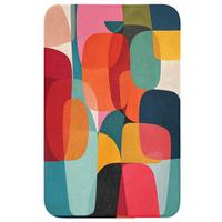 WC-VORLEGER Formen - Bunt - Abstrakt - Flugzeuge WC Teppich 50x80 cm - Multicolor, Textil (50/1cm) - OnlyWow