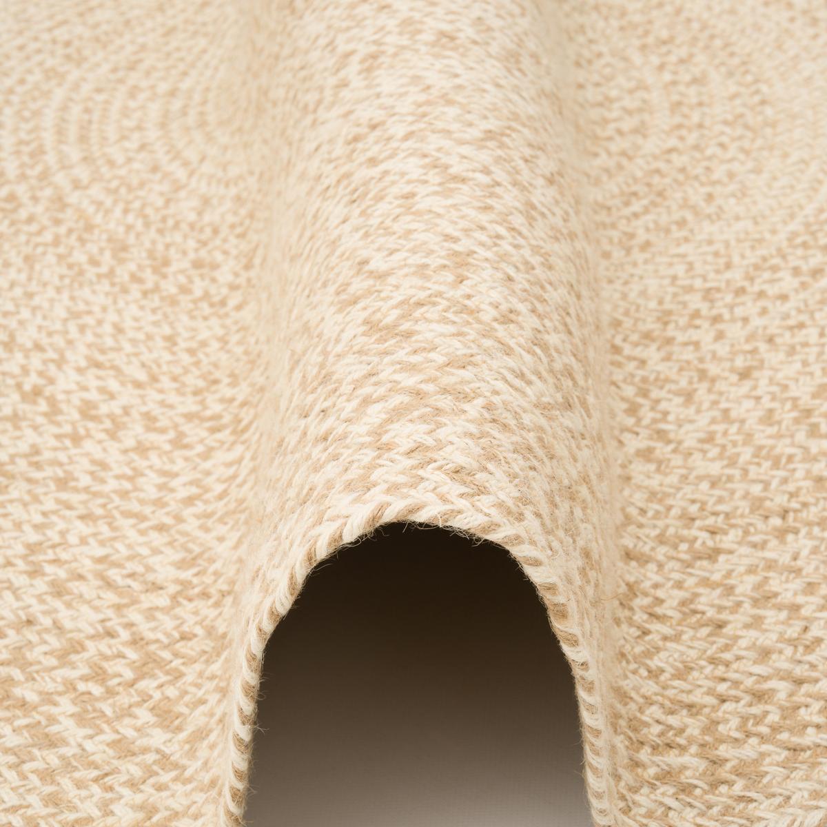 NATURFASER TEPPICH HANDGEFERTIGT JUTE KAYA RUND - Beige, Textil (120/120cm) - Pergamon