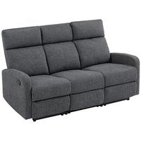 RELAXSESSEL Polyester Grau - Grau, Textil/Metall (91/98/161cm) - HOMCOM