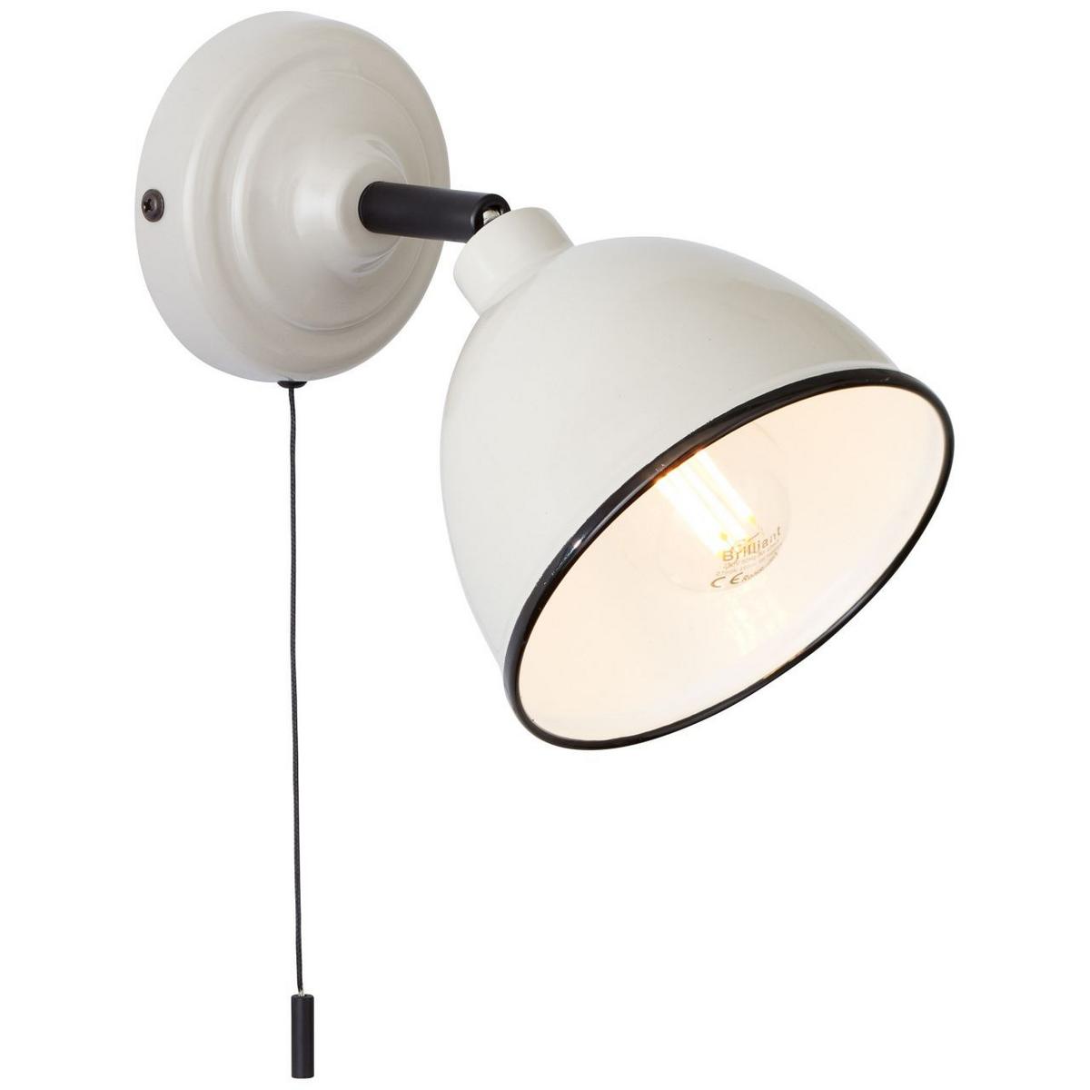 WANDLEUCHTE Telio 97002/22 - Grau, Metall (12.5/12.5/19.5cm) - Brilliant