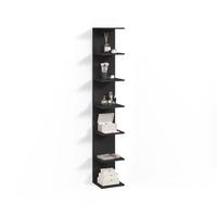 WANDREGAL Vesuvio Schwarz 30 x 190 cm - Schwarz, Holzwerkstoff (30/190/28cm) - Livinity®