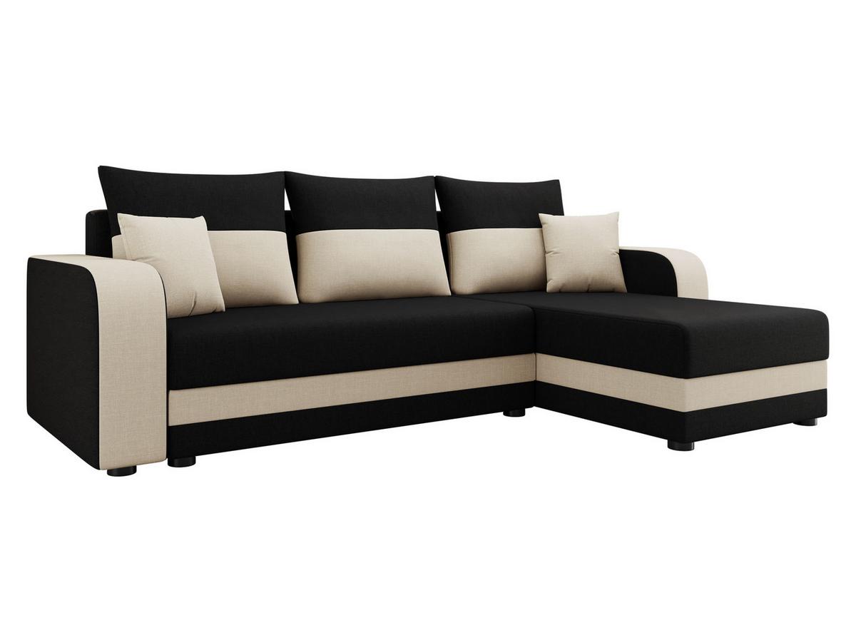 ECKSOFA Hewlet Bis - Schwarz, Holz/Kunststoff (237/139cm) - MIRJAN24