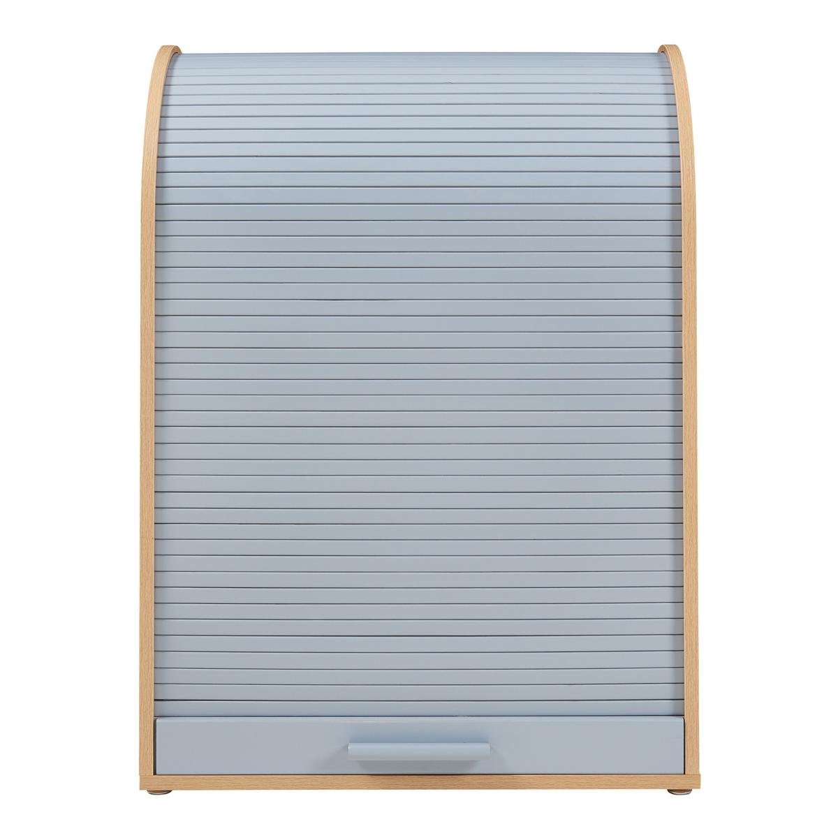 ROLLLADENSCHRANK Kavlinge - Naturfarben/Grau, Holz/Holzwerkstoff (60/80/40cm) - [en.casa]