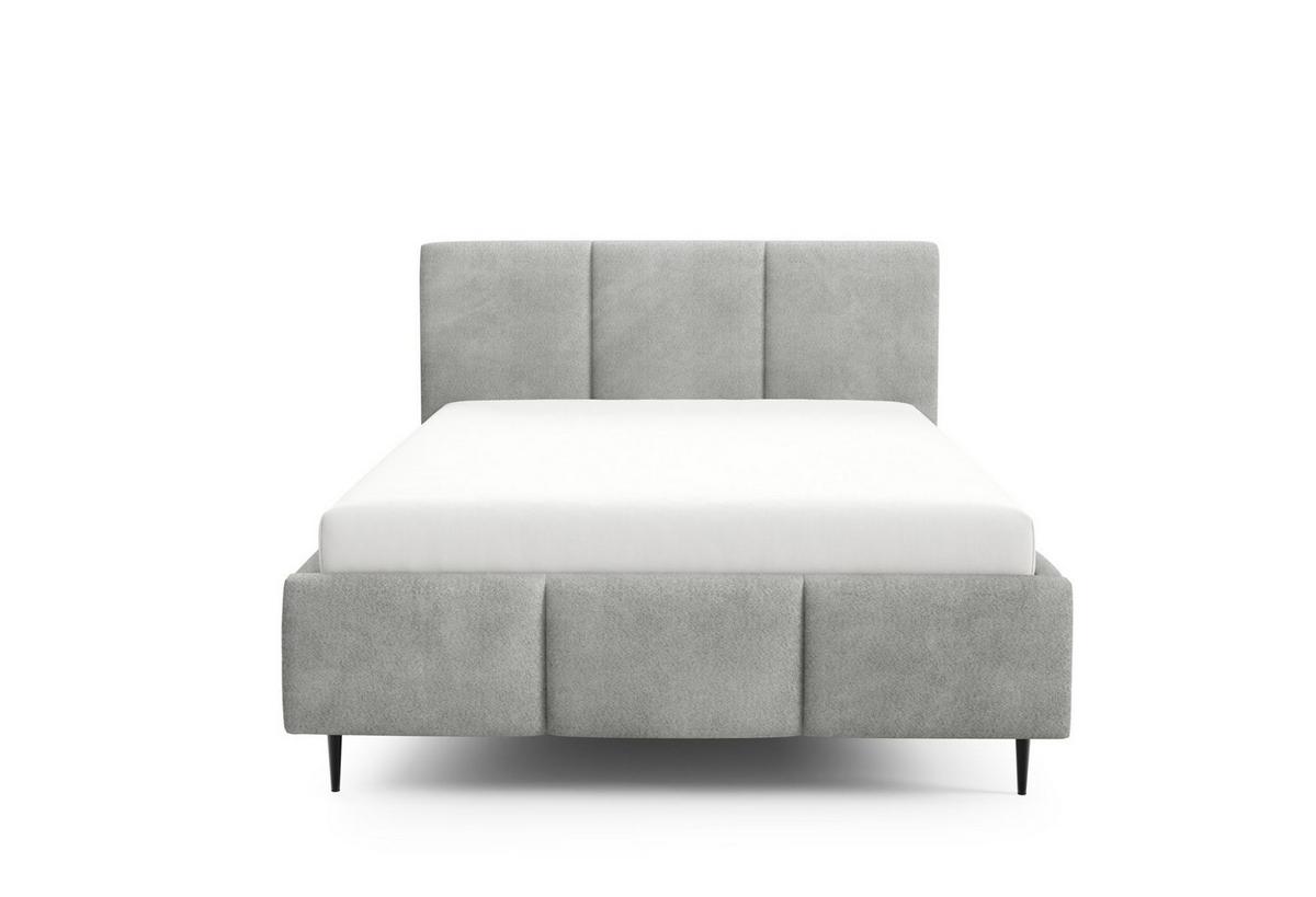 POLSTERBETT Miami - Grau, Holzwerkstoff/Textil (160/200cm) - Fun Möbel