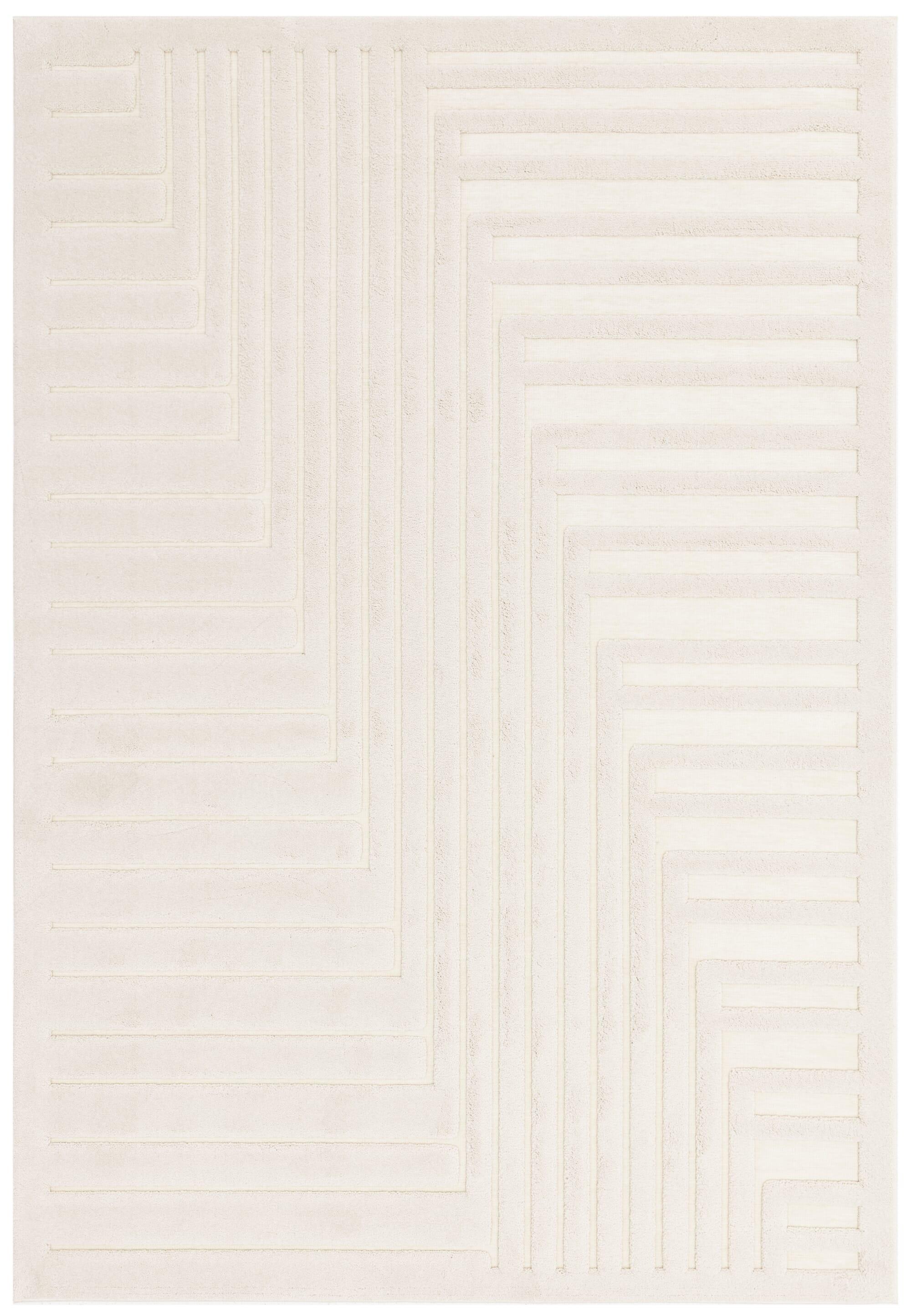 TEPPICH EDEN-Lazonby, geometrisch, Elfenbein, 160 x 230 cm - Champagner, Textil (160/230cm) - KADIMA DESIGN