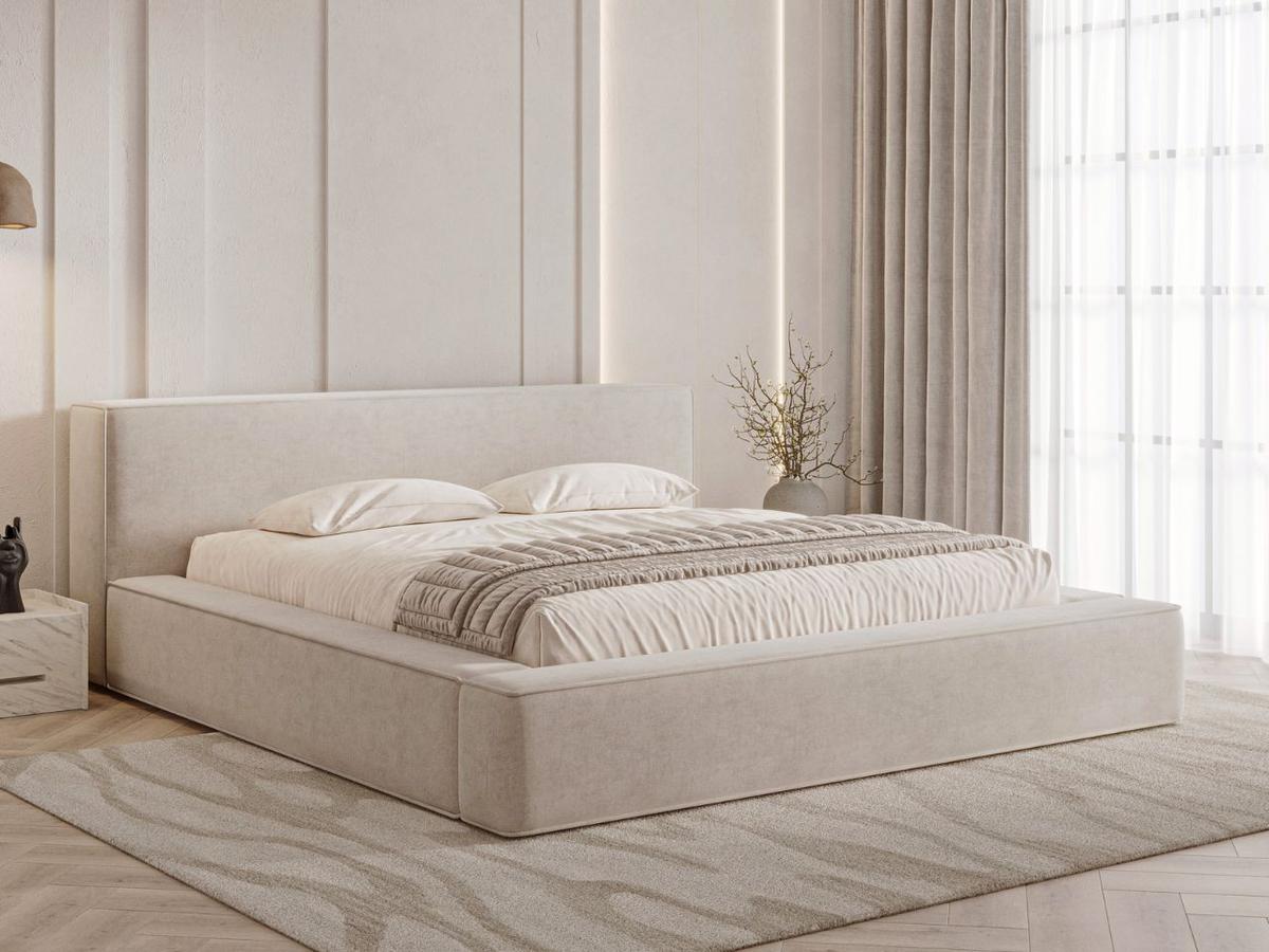 POLSTERBETT Mali 140x200 Beige - Beige, Textil (140/200cm) - Graingold