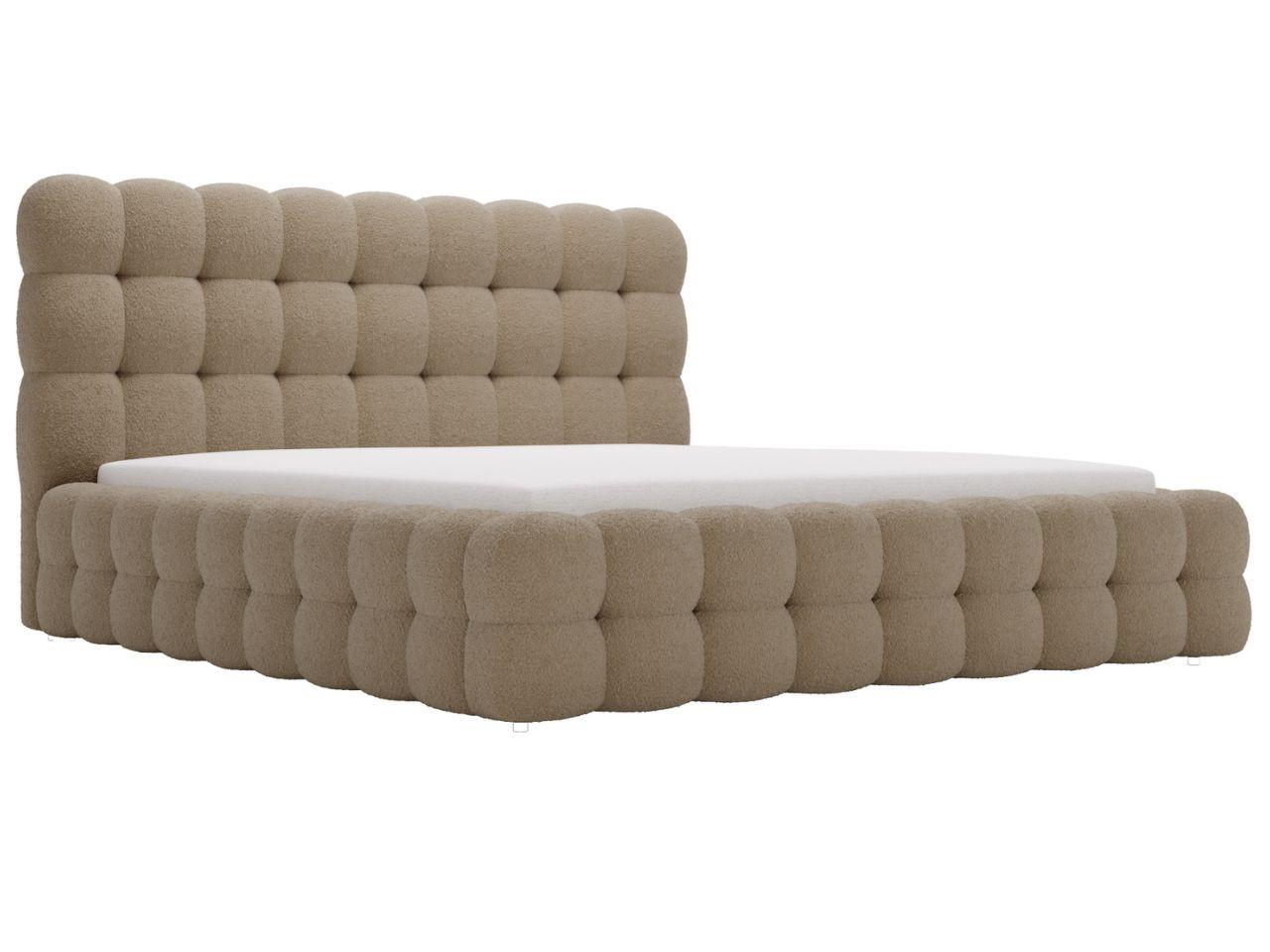 POLSTERBETT Twist 180x200 Braun - Naturfarben/Braun, Holz/Kunststoff (180/200cm) - Graingold