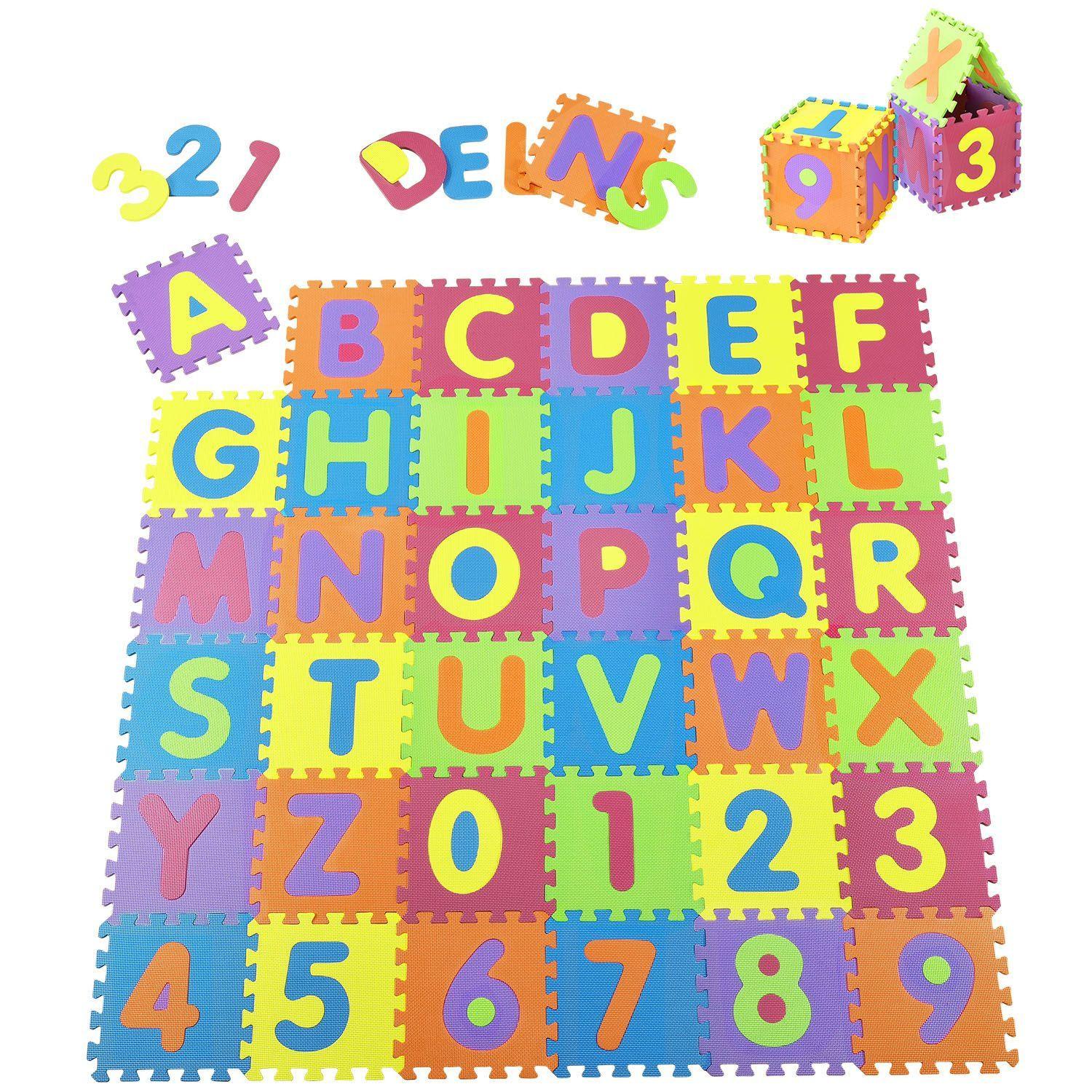KINDER PUZZLEMATTE Kim (36 Teile) - Multicolor, Kunststoff (189/1/189cm) - Juskys