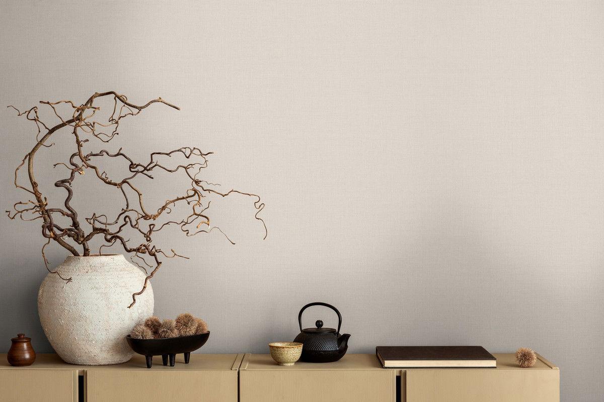 VLIESTAPETE Beige 53/1005 cm - Beige, Textil (53/1cm) - KUNSTLOFT