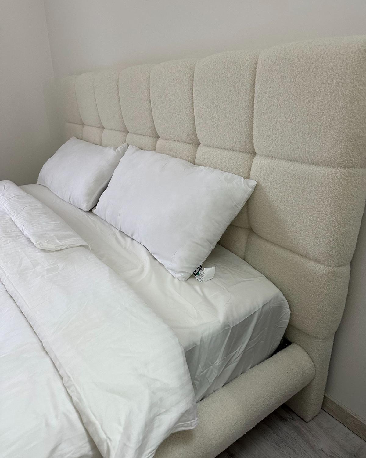 KOPFKISSEN 2er-Set Weiß 40/80 cm Errigal - Weiß, Textil (40/80cm) - Beliani