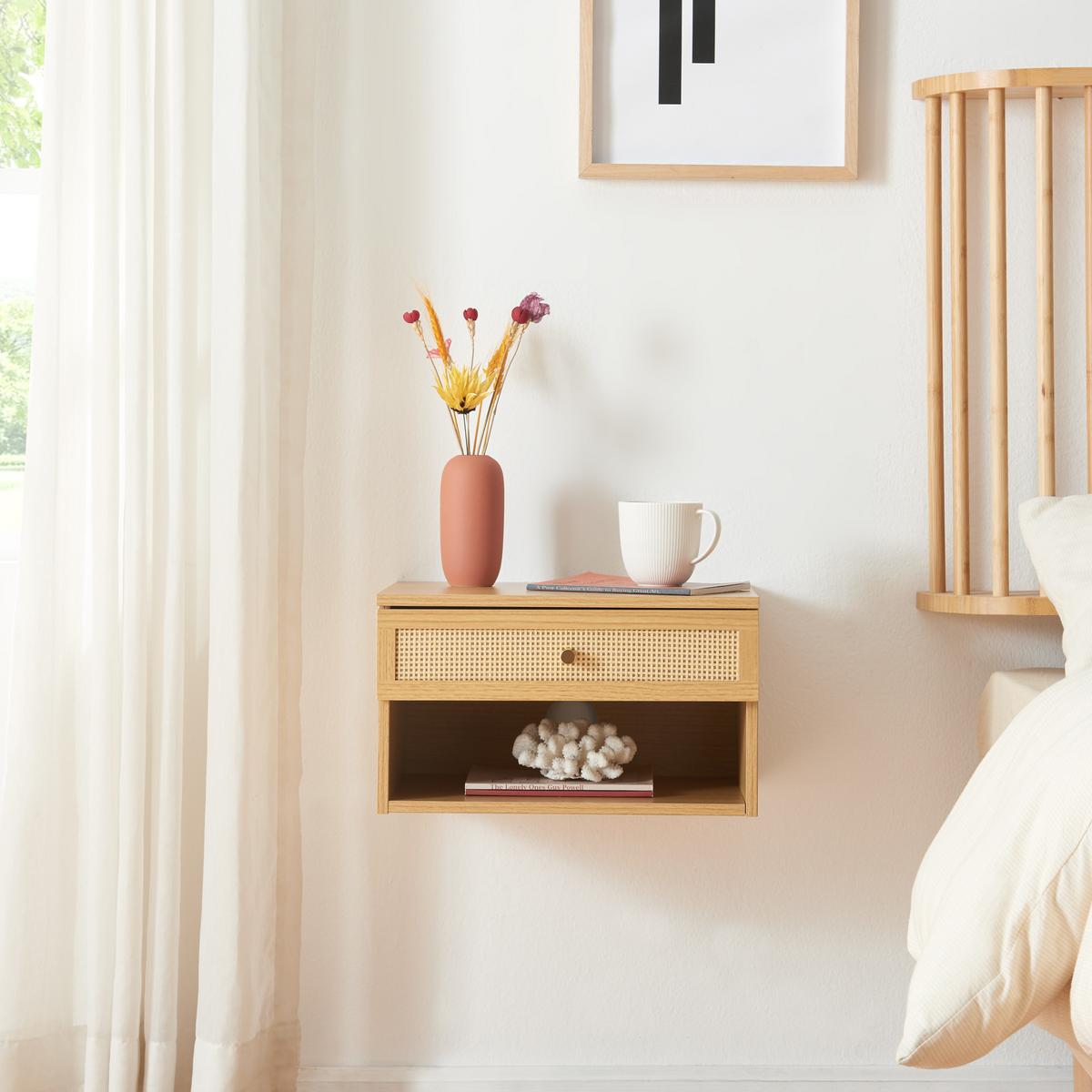 WANDREGAL Eiker - Eichefarben/Goldfarben, Holzwerkstoff/Kunststoff (31.5/23/40cm) - [en.casa]