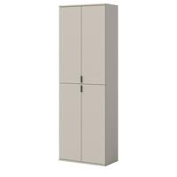 GARDEROBENSCHRANK Kaschmir 61 x 193 cm, Flurschrank mit 9 Fächern - Kaschmir/Schwarz, Holzwerkstoff/Metall (61/193/34cm) - Inn.Furn