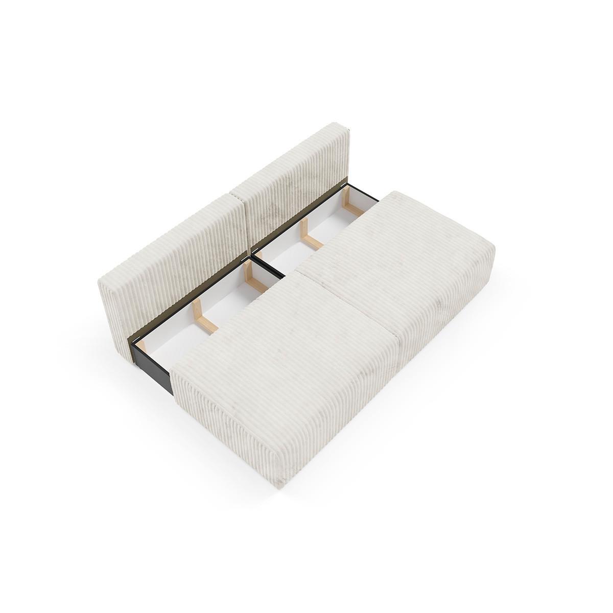 SOFA Angela 3 Sitzplätze Weiß - Weiß, Holz (216/86/102cm) - Petits-meubles