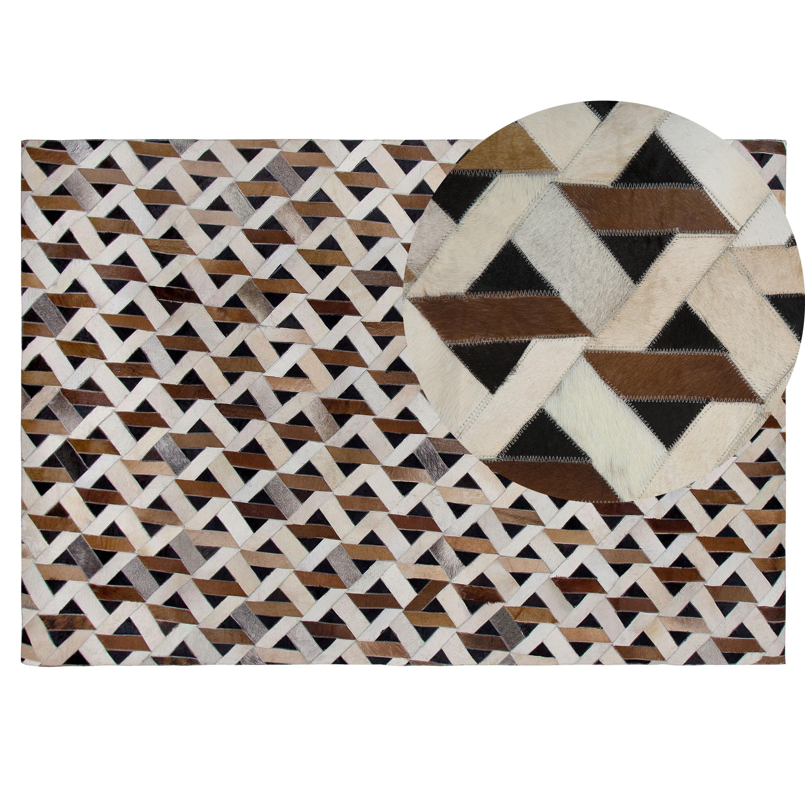 KURZFLOR-TEPPICH Tuglu 200/140 cm - Braun, Fell (140/200cm) - Beliani