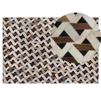 KURZFLOR-TEPPICH Tuglu 200/140 cm - Braun, Fell (140/200cm) - Beliani