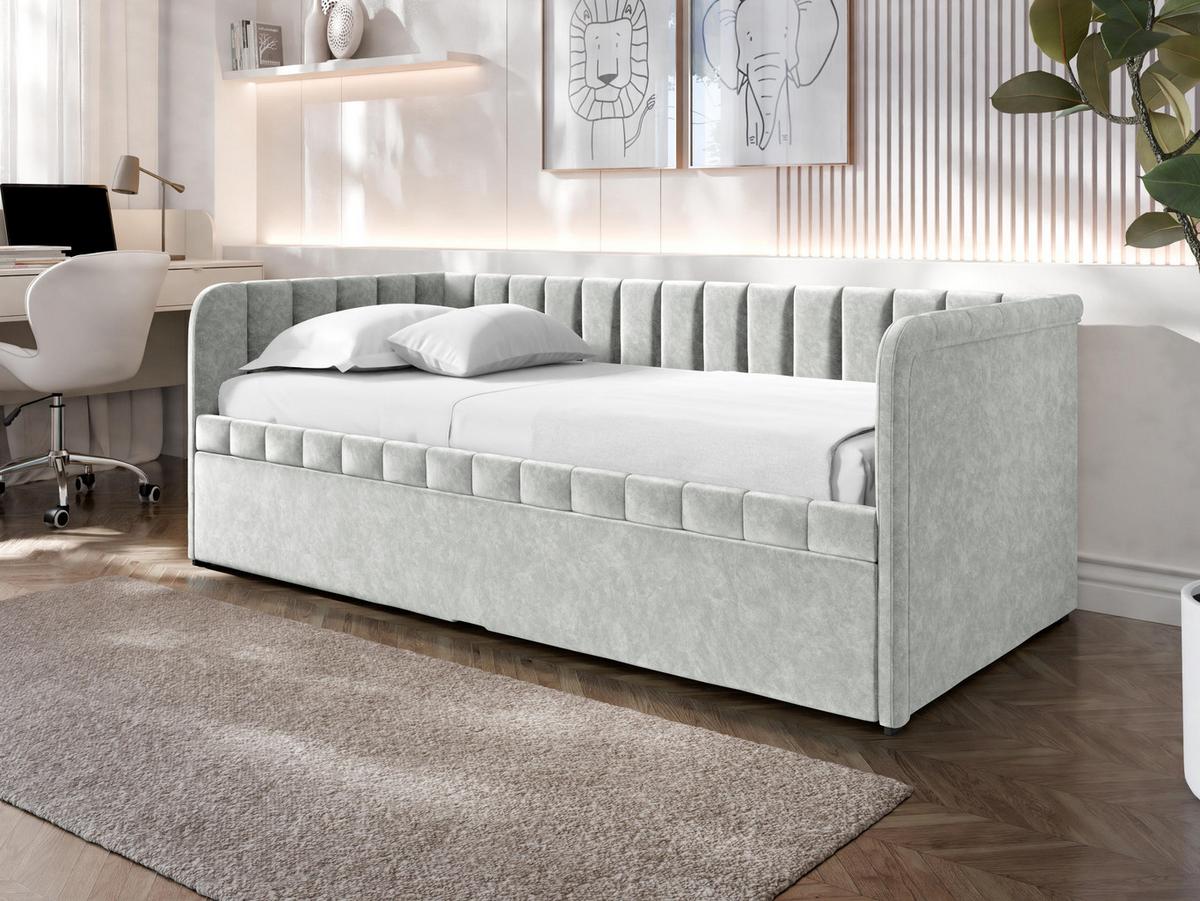 JUGENDBETT Nube - Schwarz/Grau, Holz/Kunststoff (90/200cm) - MIRJAN24