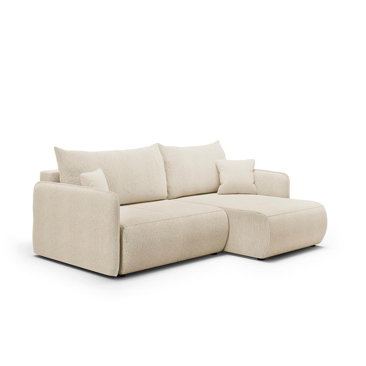 ECKSOFA Claudio 3 Sitzplätze Beige - Beige, Holz (207/148cm) - Petits-meubles