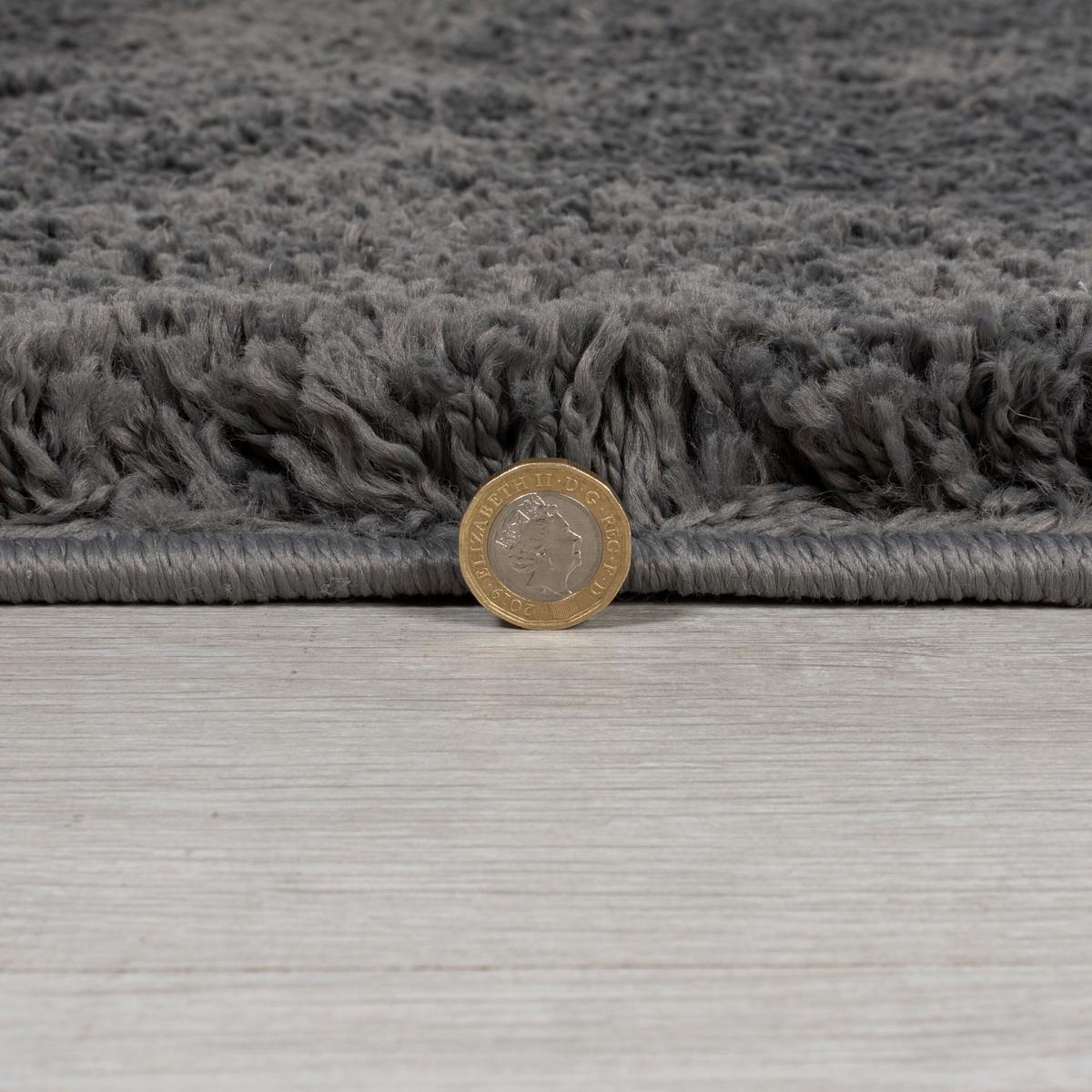 TEPPICH LYNE, einfarbig, Anthrazit, 200 x 290 cm - Anthrazit, Textil (290/200cm) - KADIMA DESIGN
