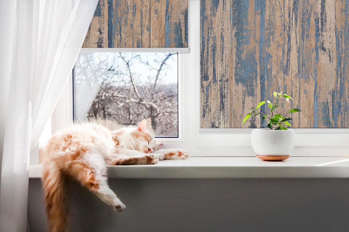 INNENROLLO - Fensterrollo - Rollo - 70x140 cm - Granit - Braun, Kunststoff (70/140/0.5cm) - TULUP