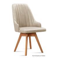 ESSZIMMERSTUHL drehbar (8er-Set) Dotti 52x91x60 Eiche geölt/Natur - Eichefarben/Naturfarben, Kunststoff (60/91/52cm) - 58aufmkessel