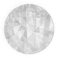 GLASPLATTE für Kamin Ø 50 cm - Grau, Glas (50/50/0.4cm) - TULUP