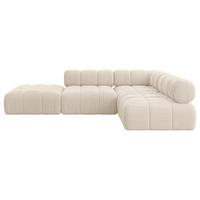 ECKSOFA modulares Sofa Favio-L1 - 285x190x70 cm Beige Cord - Beige, Holzwerkstoff/Textil (285/190cm) - ALTDECOR