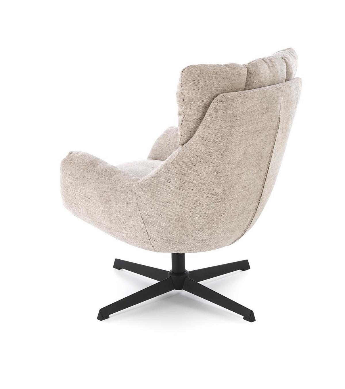 DREHSESSEL mit Polsterung COZY 360° - Beige, Textil (72/87/79cm) - Lookway