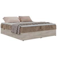 BOXBETT NORDIC ZERO 140/200 - Braun Cord - Topper Visco - H3 - Schwarz/Braun, Kunststoff/Textil (140/200cm) - MKS