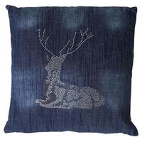 DEKO-KISSEN HIRSCH Blau - Blau, Textil (12/45/45cm) - MCW
