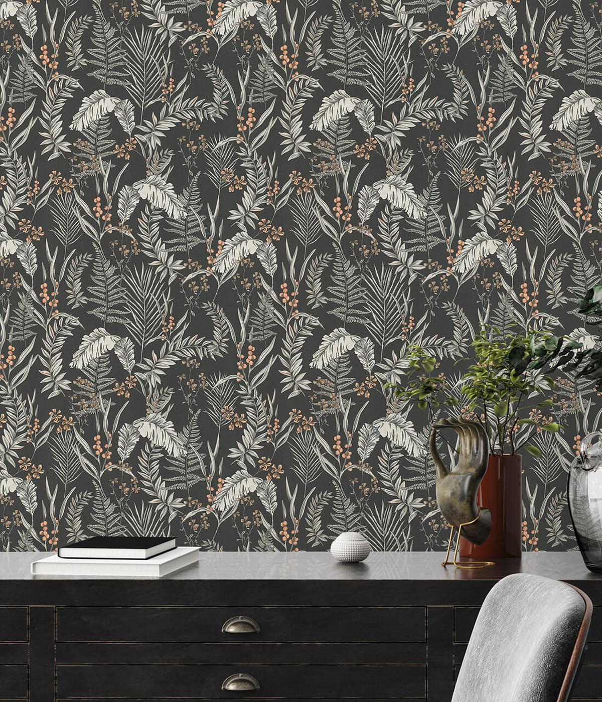 VLIESTAPETE Schwarz 53/1005 cm - Weiß, Textil (53/1cm) - KUNSTLOFT