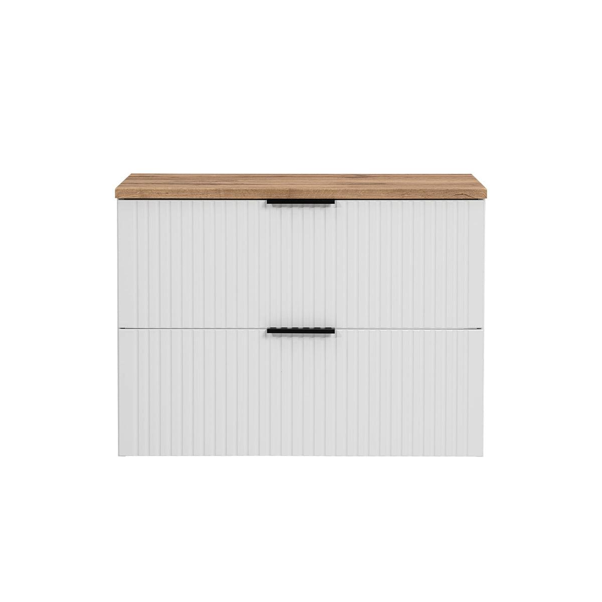 WASCHTISCHUNTERSCHRANK 80.6cm Adriel Weiß - Weiß, Holzwerkstoff (80.6/59/46cm) - Petits-meubles