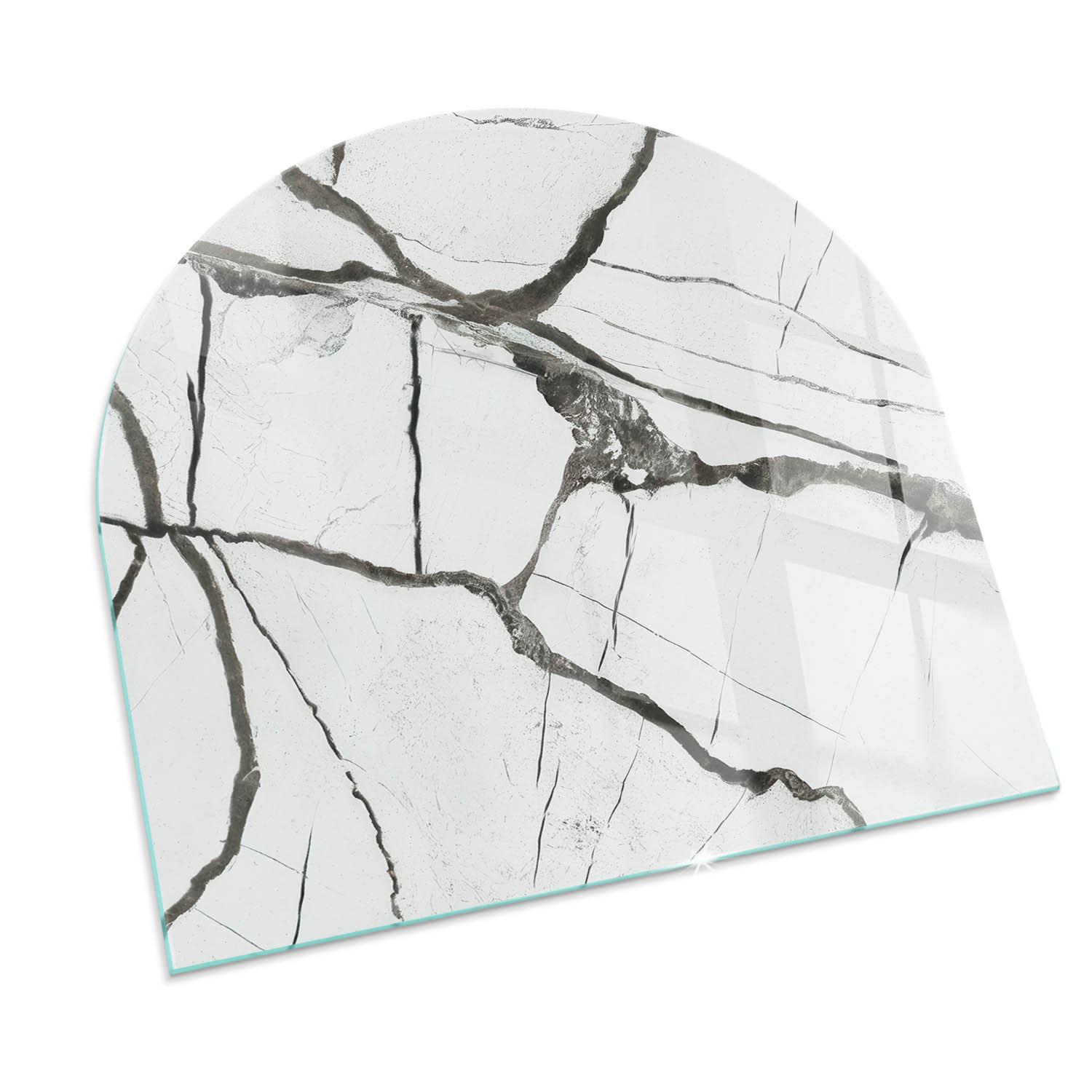 GLASPLATTE für Kamin 100x100 cm - Weiß, Glas (100/100/0.4cm) - TULUP