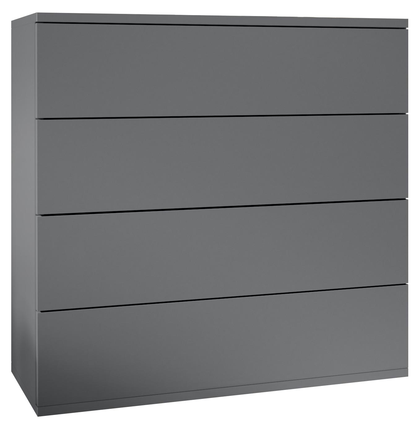 KOMMODE Pavos Anthrazit matt - Anthrazit, Holzwerkstoff (76/76/35cm) - Vladon