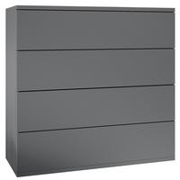 KOMMODE Pavos Anthrazit matt - Anthrazit, Holzwerkstoff (76/76/35cm) - Vladon